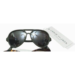 Janie & Jack Green Aviator Sunglasses for Kids Boys 0-2 Years